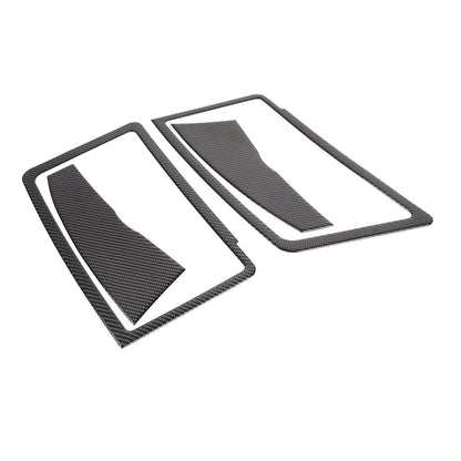 Carbon fiber Front headlight lamp cover Trim For Land Rover Defender 90 110 20+ 15