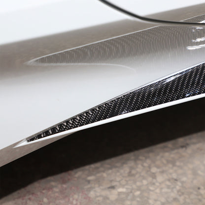 4PCS Soft Carbon Fiber Side Skirt Body Protector Trim For Corvette C8 2020-26 US 5