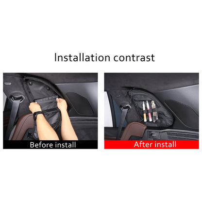 Car Trunk Right Side Window Storage Bag Tool Bag For BMW X5 2019-2023 11