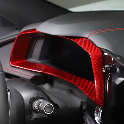 Red Real Carbon Fiber Full Interior Set Decor Trim Kit for Corvette C8 20-25 - Styles 26-30 22