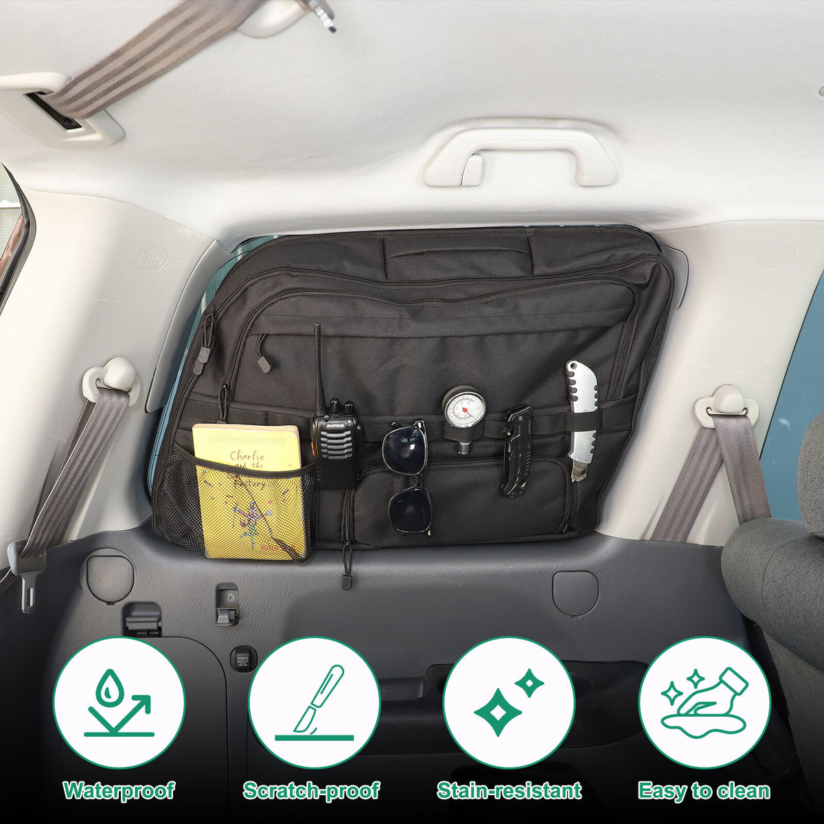 Car Trunk Left Side Window Storage Bag Tool Bag For Honda Pilot 2003-2008 US 7