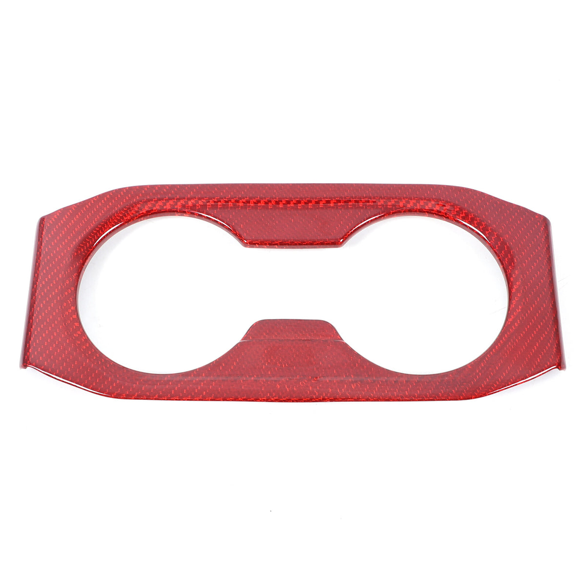 Red Carbon Fiber Armrest Box Rear Cup Holder Cover For BMW 5 Series G60 i5 2024+ 12