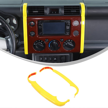 Yellow ABS Interior Center Console Trim Cover for Toyota FJ Cruiser 2007-2021 38