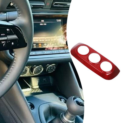 Red Real Carbon Fiber Interior Center Console Trim For Nissan Z 400Z RZ34 2023+ 61
