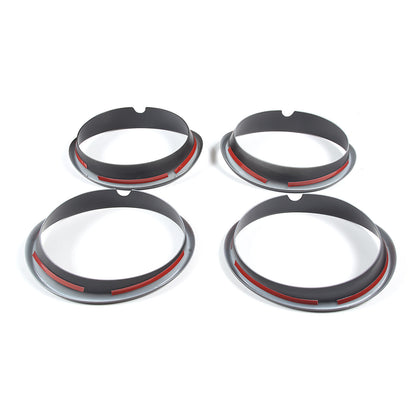 Matte Black Tail Light Lamp Cover Trim Ring Overlay For Corvette C6 2005-2013 11