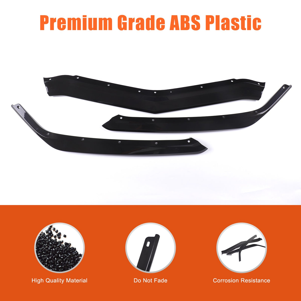 Replacement Black Front Bumper Lip Kit Splitter Exterior For Corvette C8 20+ US 20