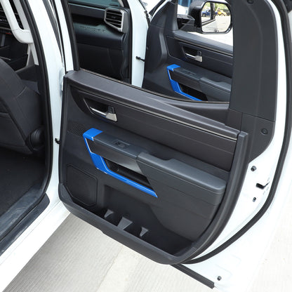 Blue ABS Interior Door Panel Strip Trim Cover For Toyota Tundra/Sequoia 2022-26 7