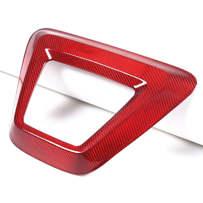 Red Real Carbon fiber Rear Bumper lower brake light frame For GR Supra 19-24 15