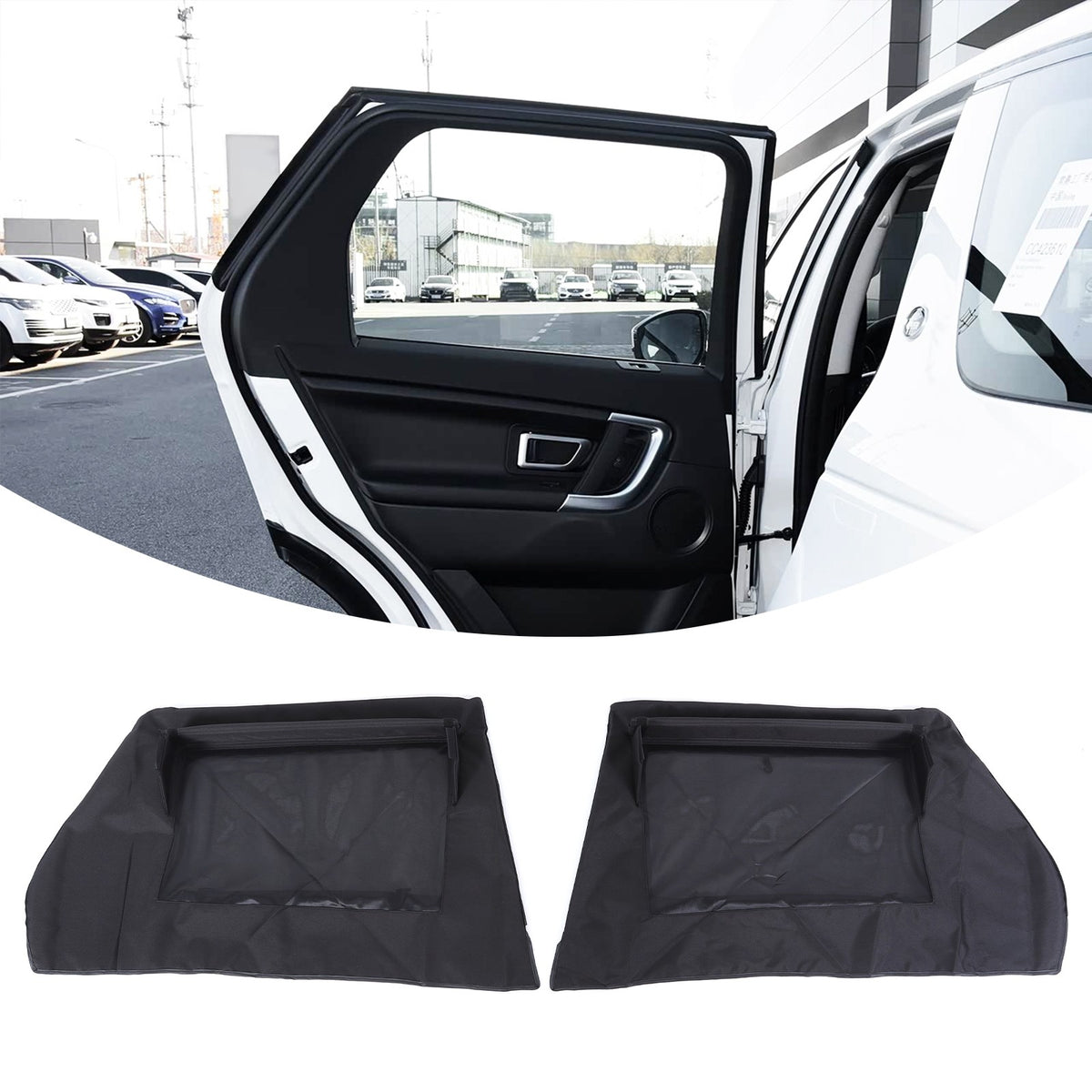 Rear Door Window Sunshade Sun Cover For Land Rover Discovery Sport L550 2016-19 1