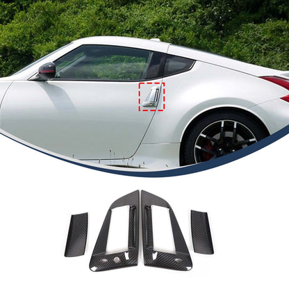 Real Carbon Fiber Exterior Door Handle Cover Trim For Nissan 370Z Z34 2009-20 US 5