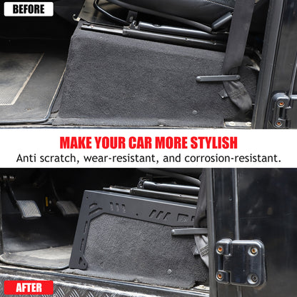 Black Seat Box Corner Carpet Mat Protector For Land Rover Defender L316 04-18 US 21