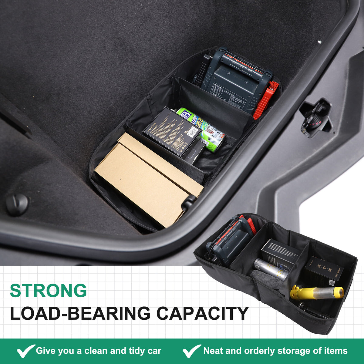 Front & Rear Center Console Storage Bag Tray For Corvette C8 2020+ - Variants 1-5 37