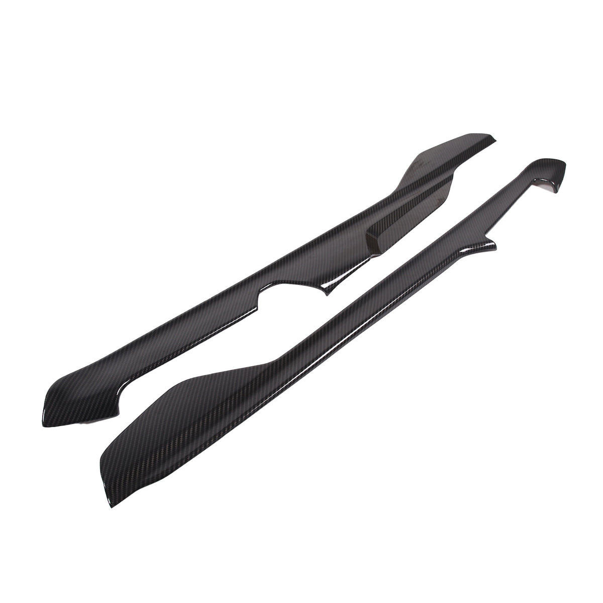 ABS Carbon Fiber Center Console Side Trim Strip Cover For Corvette C8 2020-2026 15