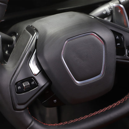 Matte Black ABS Full Interior Set Cover Trim Kit For Corvette C8 2020-25 - Styles 16-20 43