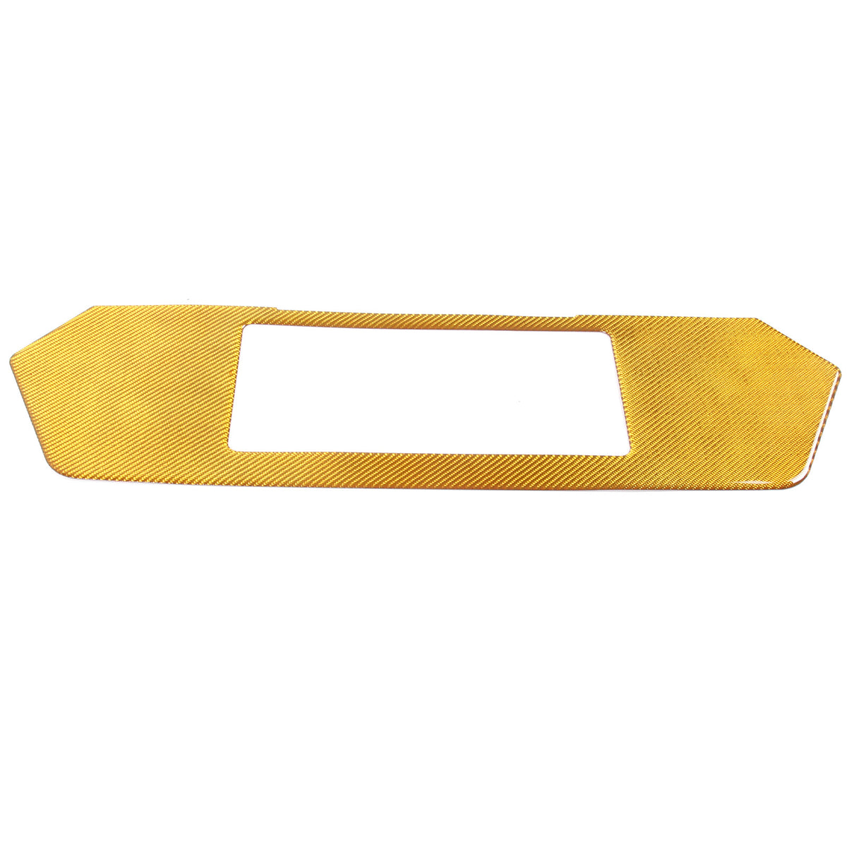 Yellow Carbon Fiber Rear License Plate Frame Panel Sticker For Corvette C8 20-26 12
