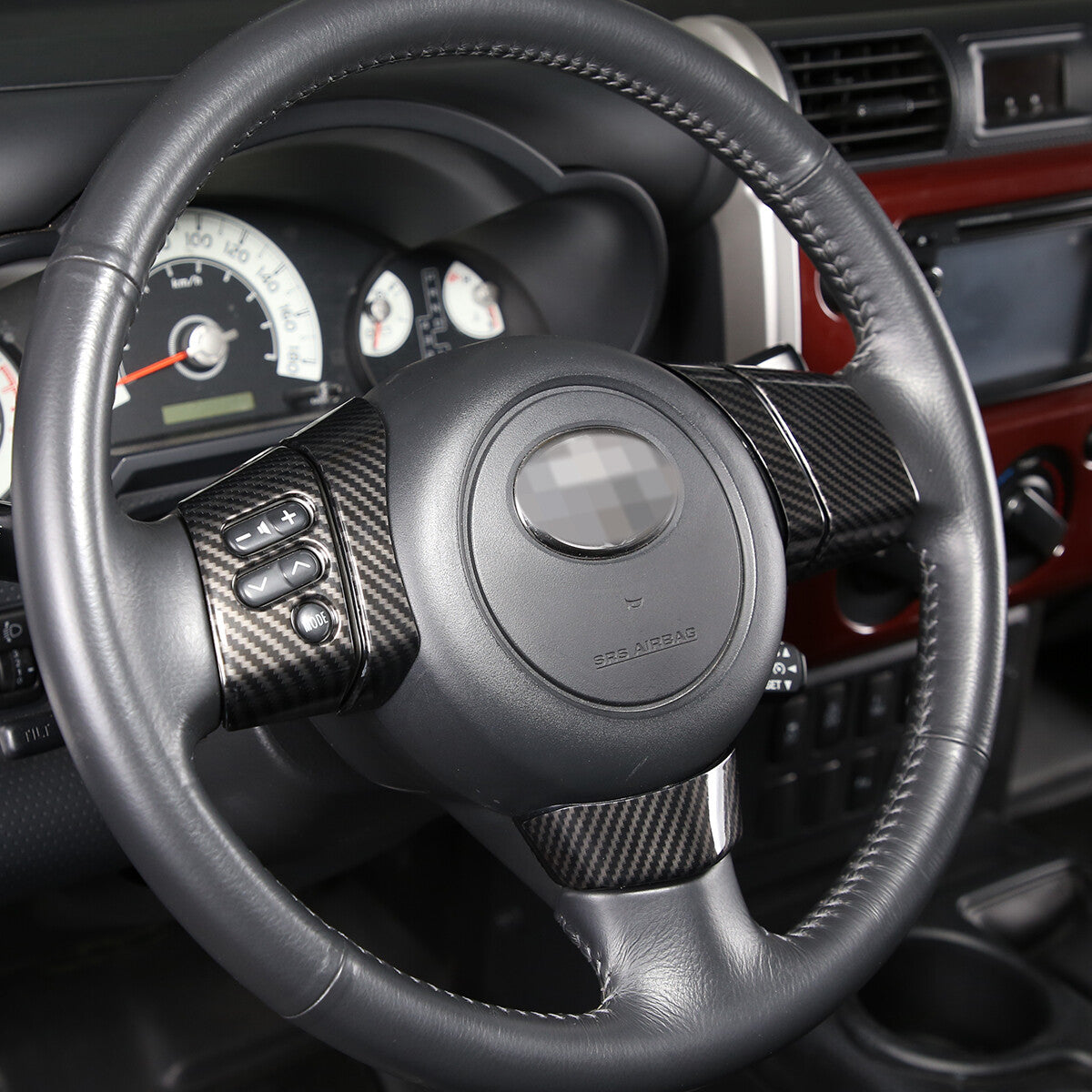 ABS Carbon Fiber Full Interior Center Decoration Trim Kit For FJ Cruiser 2007-21 - Styles 1-5 8
