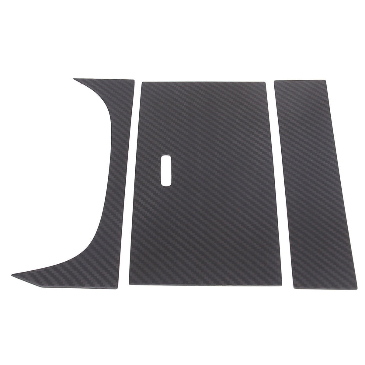 Matt Real Carbon fiber Water Cup Holder Panel Cover Trim For Jaguar F-TYPE 2013+ 16