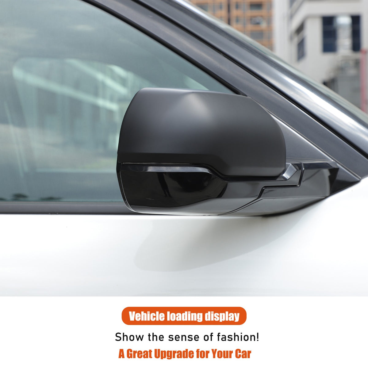 Matte Black Exterior Rearview Mirror Cover Trim For Toyota Tundra/Sequoia 2022+ 13