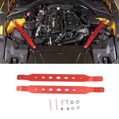 Red Alloy Front Power Brace Strut Tower Bar for Toyota Supra GR A90 19-24 US 2