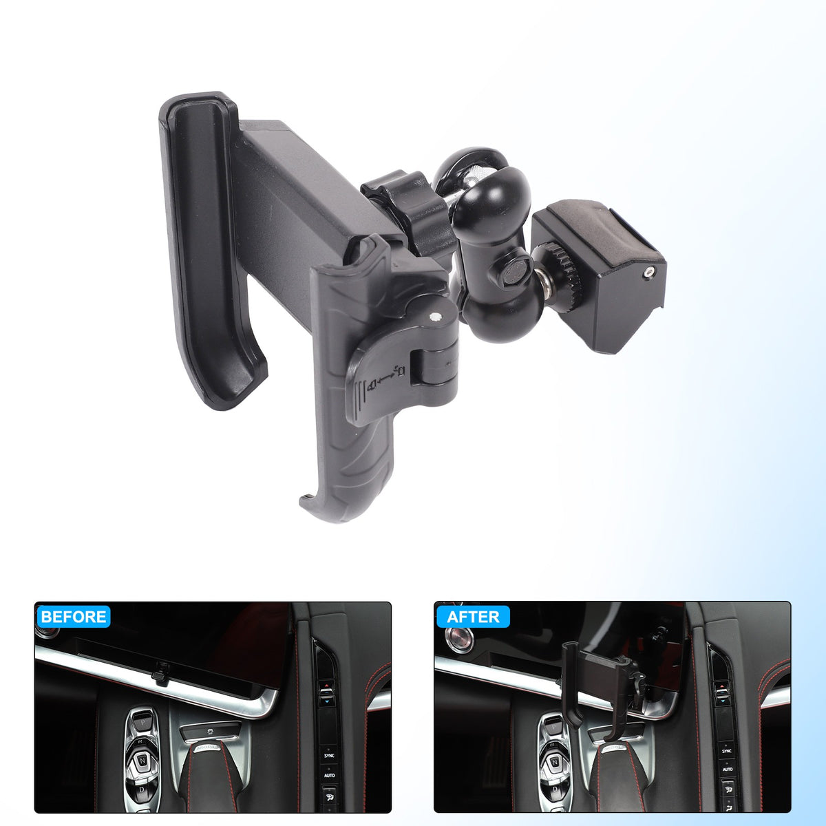 Inner Dashboard Air Vent Phone Holder Mount Bracket For Corvette C8 2020-2025 60