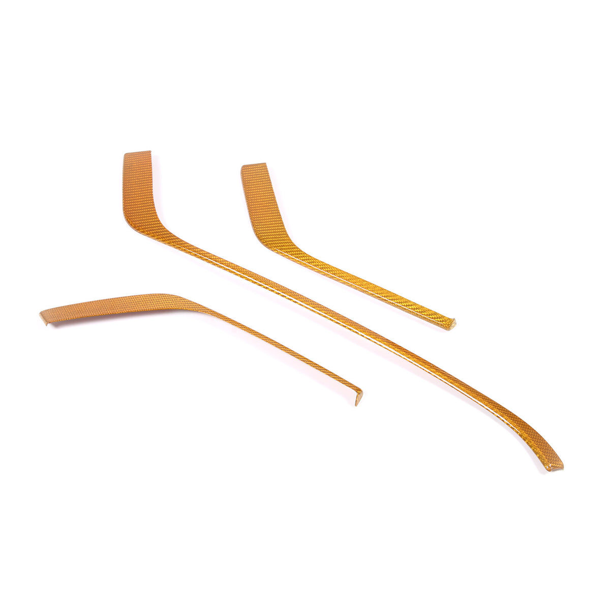Yellow Carbon Fiber Console Side Dashboard Trim Strip For Corvette C8 20-25 12