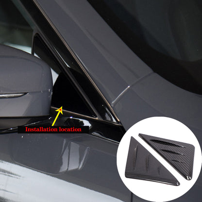 Carbon Fiber Door Triangle A Pillar Cover Trim For BMW 8 Series G14 15 16 19-22 3