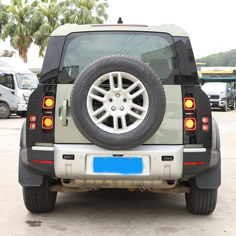 Rear Tail Light Cover Trim For Land Rover Defender 90 110 2020-23 Gloss Black US 5