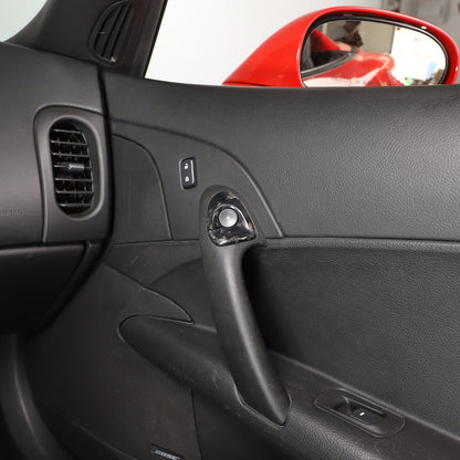 Forged Real Carbon Fiber Full Interior Set Decor Cover Trim Kit for Corvette C6 52
