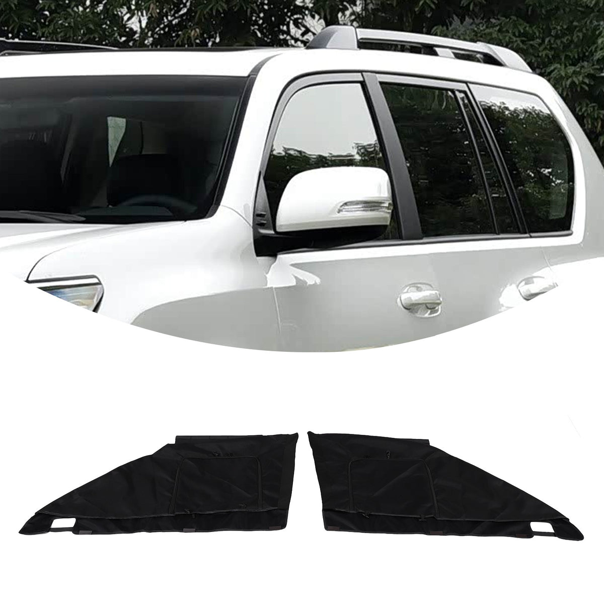 Front Door Window Visor Sunshade Sun Cover For Toyota Prado J150 2010-2023 1