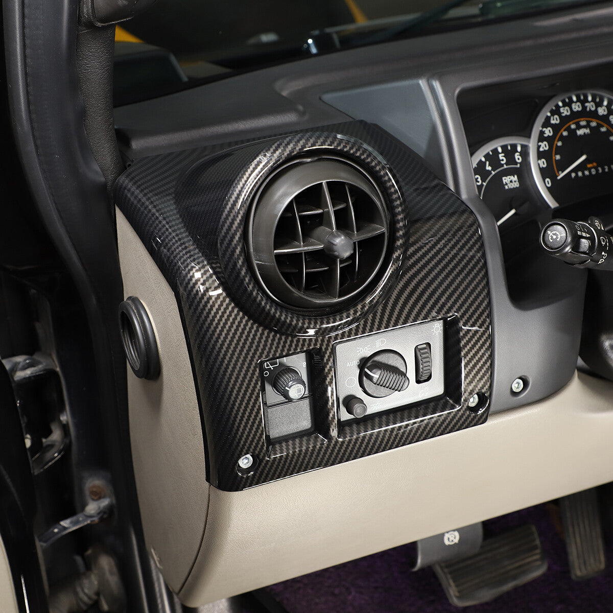 ABS Carbon Fiber Interior Full Set Panel Cover Trim for Hummer H2 2003-2007 - Styles 1-5 15