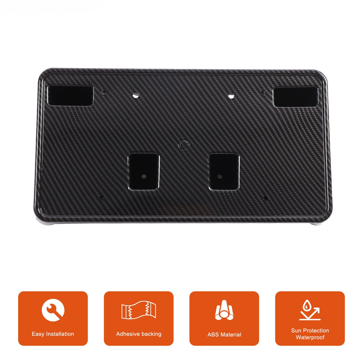 Carbon Fiber ABS Front License Plate Bracket For Corvette C8 20+ OE: 86801045 US 20