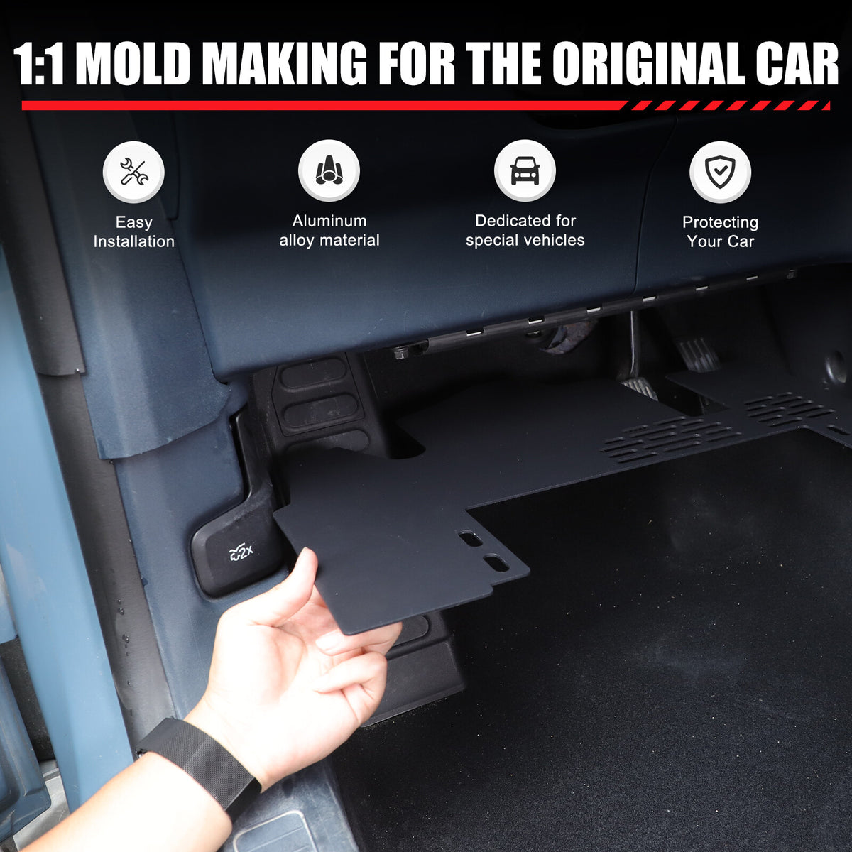 Replacement Lower Dashboard Bottom Protector Panel Guard For Ford Maverick 2022+ 3