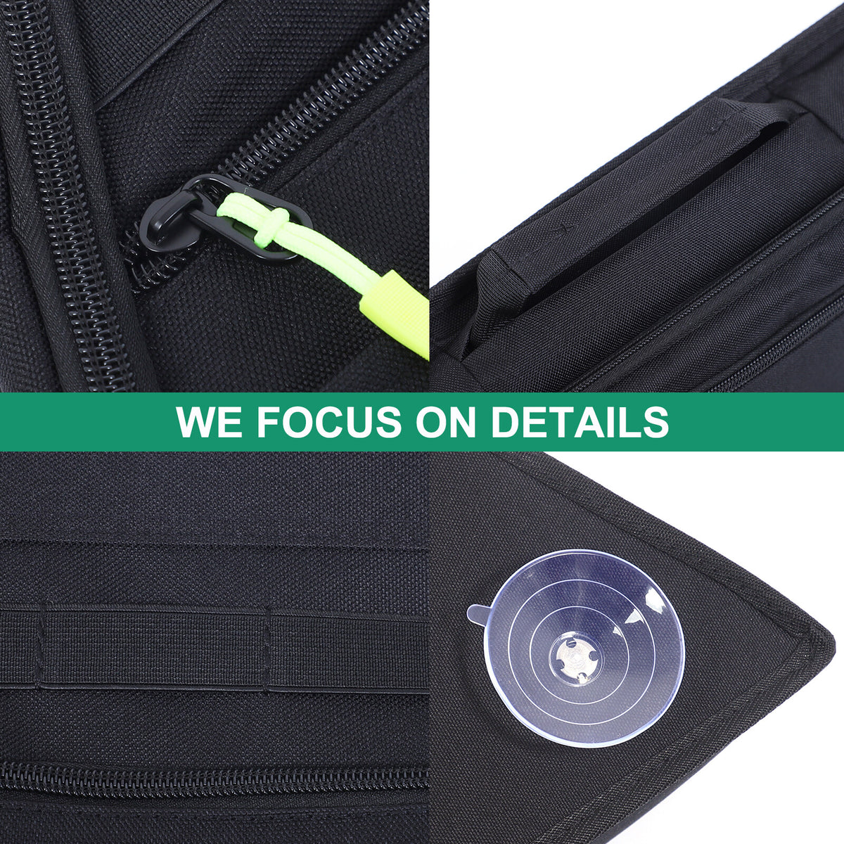 Car Rear Cargo Trunk Window Storage Bags Organizer For Volvo XC90 2015-2024 17