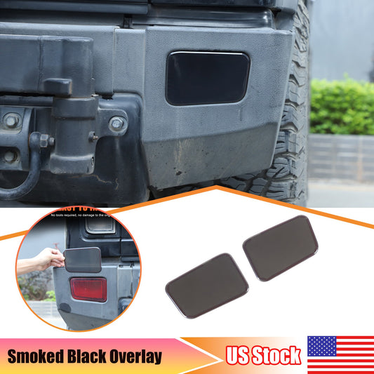 Smoked Black Rear Tail Light Lamp Decor Cover Trim For Hummer H2 2003-2009 US 1