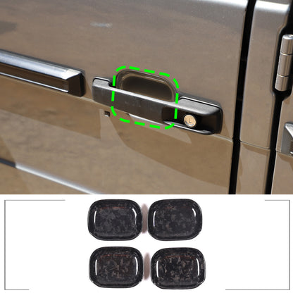Forged Carbon Fiber Exterior Door Bowl Cover Trim For Mercedes G Class 2004-2018 1