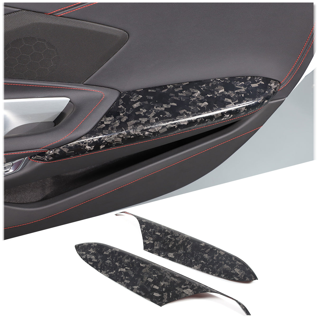 Forged Real Carbon Fiber Full Interior Set Cover Trim Kit For Corvette C8 20-25 - Variants 36-40 14