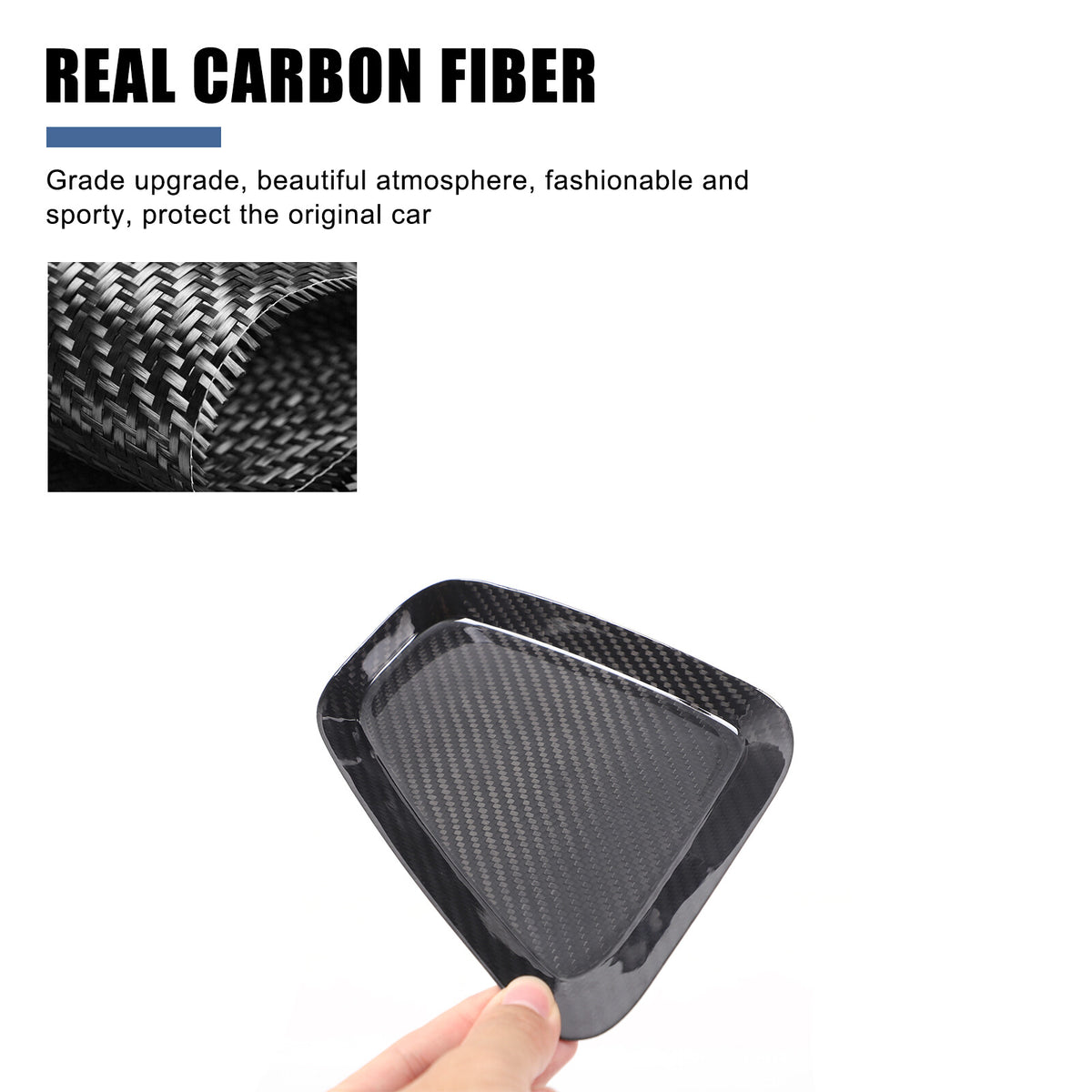 Real Carbon Fiber Rear Tail Light Panel Trim for Fiat 500 Abarth 595 695 16+ 4