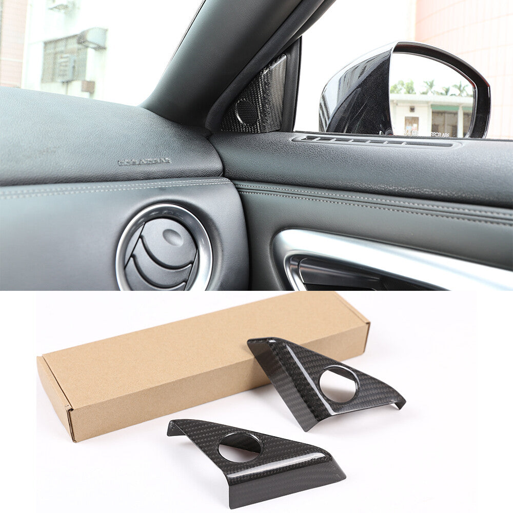 REAL Carbon Fiber Interior Center Trim Cover Set Kit For Nissan GTR R35 2008-16 5