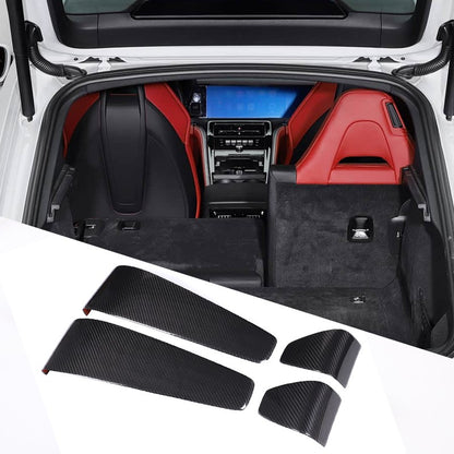 Real Carbon Fiber Seat Back Cover Trim For Porsche Panamera 972 2024+ 20