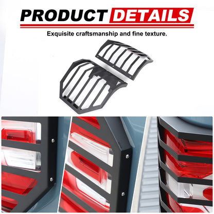 Mesh Carbon Steel Black Taillight Protection Cover Trim For Ford Maverick 2022+ 22