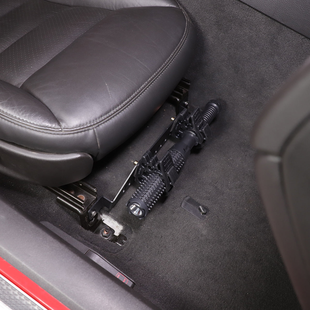 Passanger Side Under Seat Flashlight Holder Bracket Mount For Corvette C6 05-13 4