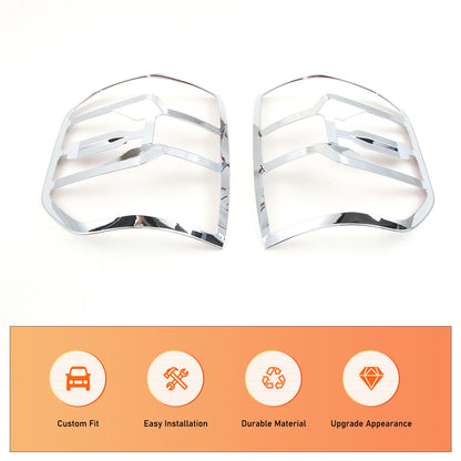 Chrome Silver Rear Taillight Trim Cover Bezel For Ford Maverick 2022-2024 14
