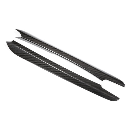 Real Carbon Fiber Center Console Gear Side Strip Trim for 2015-2019 BMW X5 F15 12