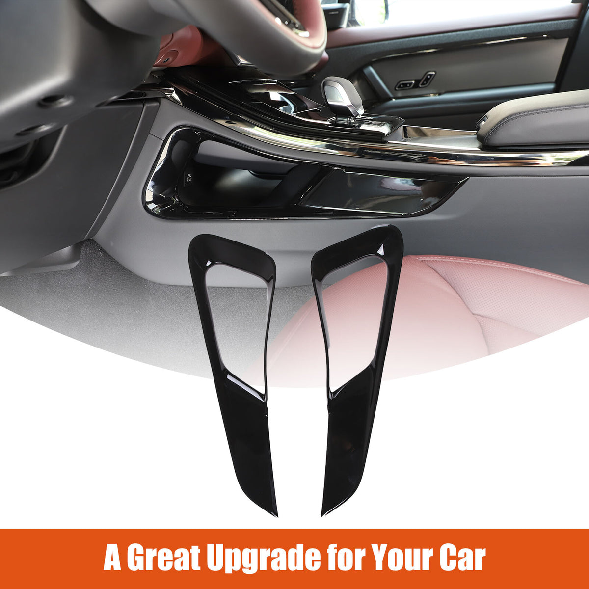 Glossy Black Center Console Gear Shift Strip Trim For Range Rover Sport 2023-24 9