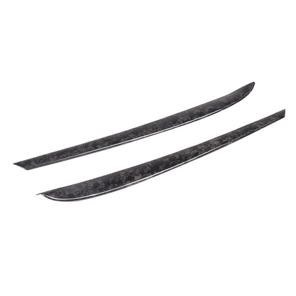 Forged Real Carbon Fiber Inner Door Panel Strip Trim For Tesla Model 3 Y 2021-22 8