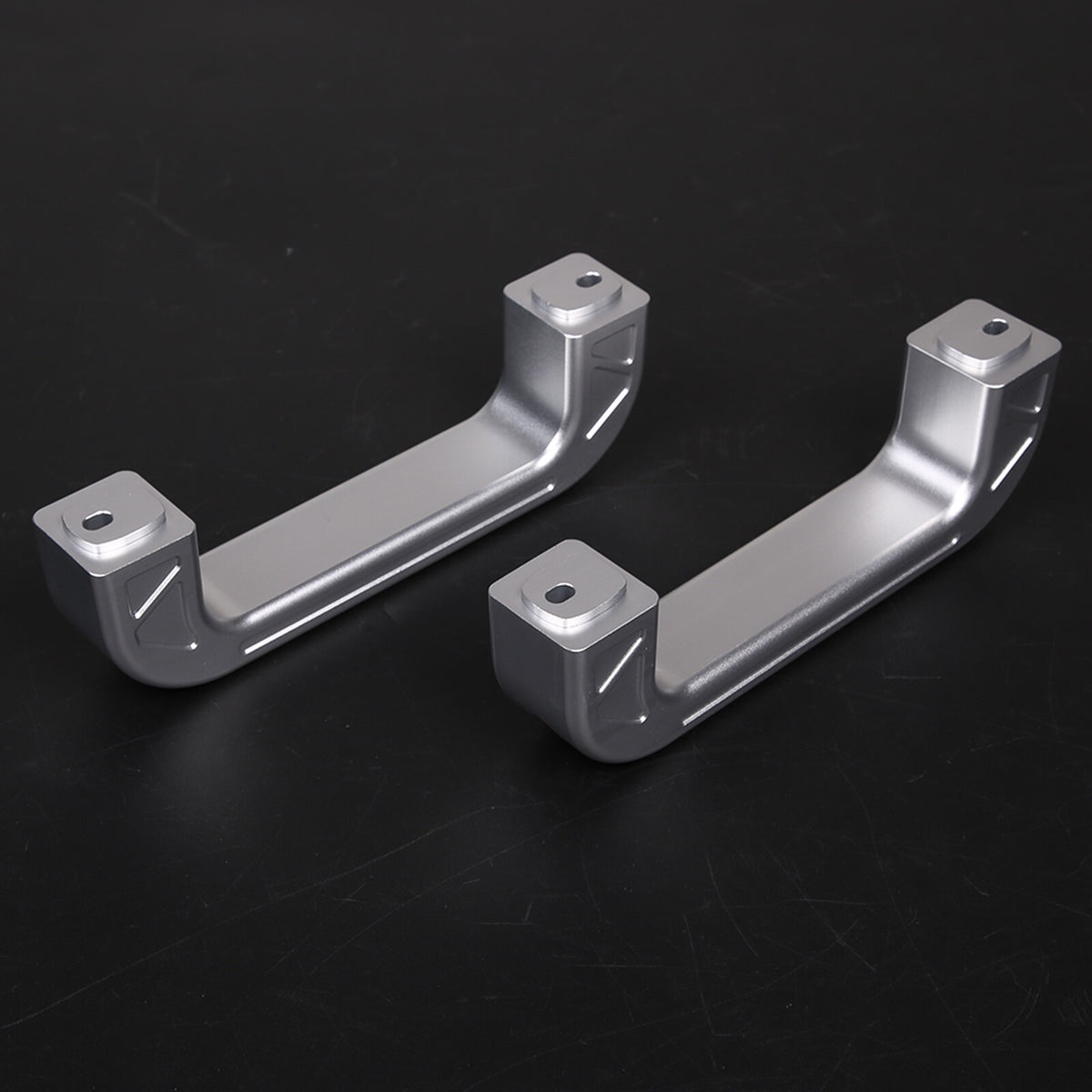Silver Interior A-Pillar Grab Handle Trim Frame For Nissan Titan 2016-2023 5