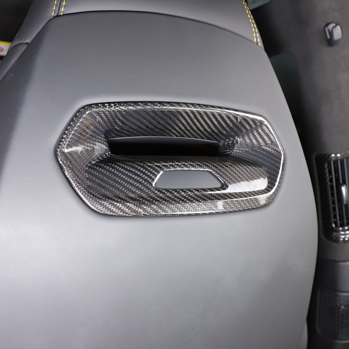 Carbon fiber Seat Headrest Back Hook Cover Trim For Lamborghini URUS 2018-23 US 9