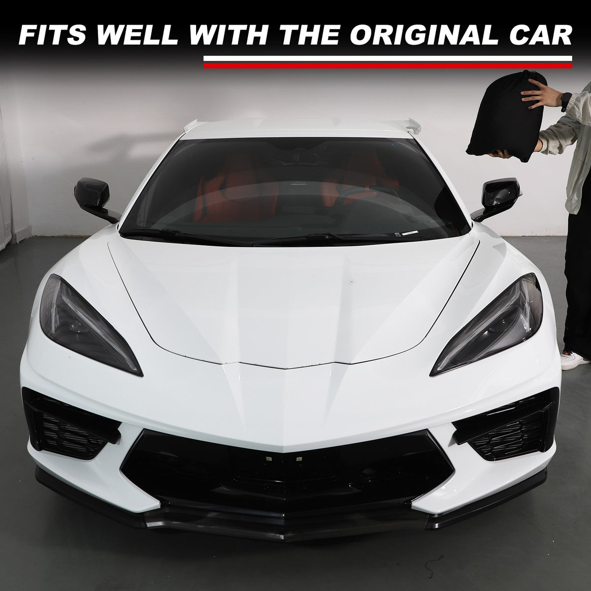 Car Protection Cover Waterproof Sun UV Snow Resistant For Corvette C8 2020+ 13