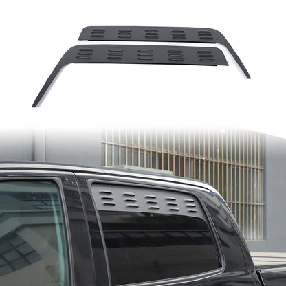Alloy Front & Rear Window Louver Shutter Cover Trim For Toyota Tundra 2007-2021 19