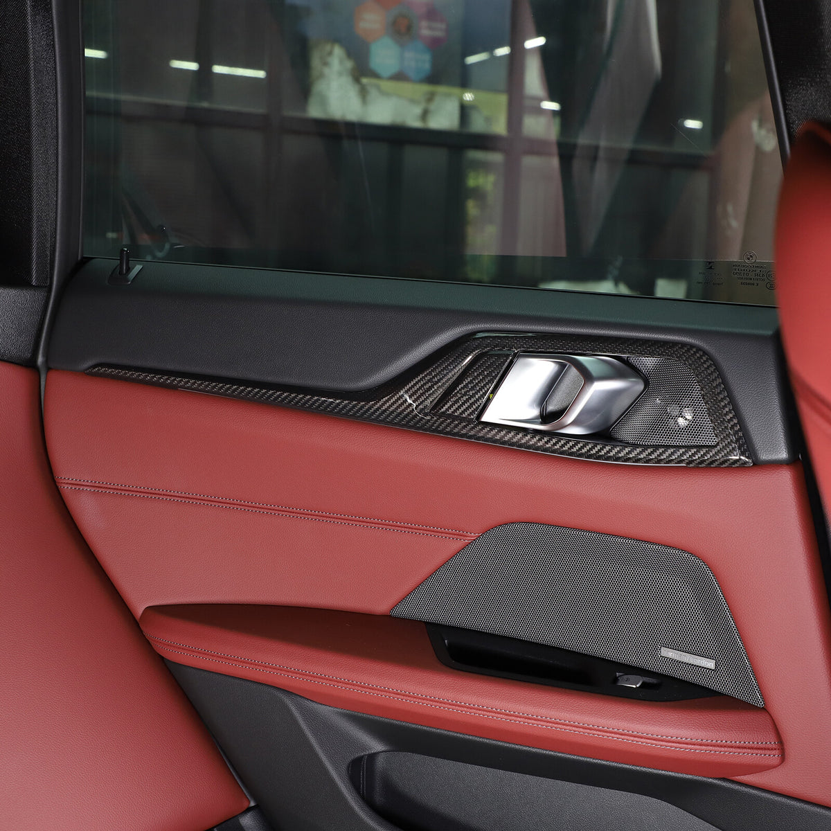 Real Carbon Fiber Interior Door Panel Trim For BMW 4 Series Gran Coupe G26 2022 3